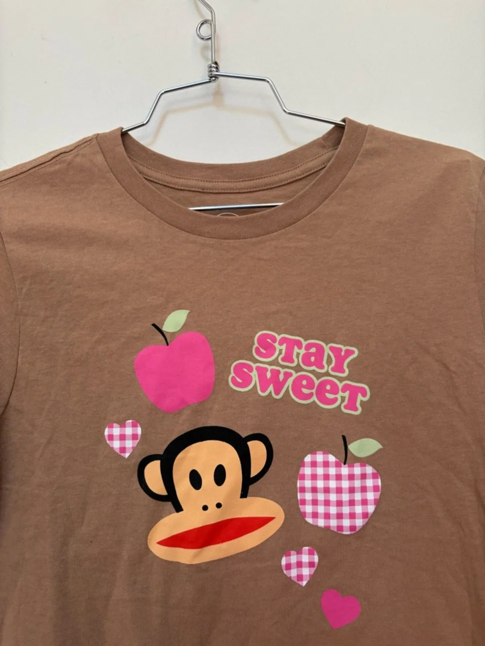 NWOT Urban Outfitters Paul Frank Stay Sweet Graphic Baby Tee Size Large - Picture 7 of 11